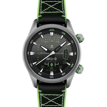 AVI-8 Hawker Harrier HUD læderrem Gradient Black Dial Automatisk AV-4117-02 herreur