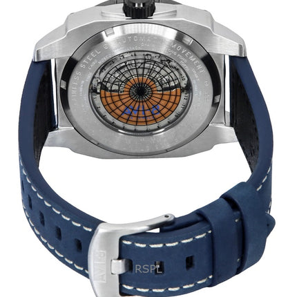 AVI-8 Hawker Hunter Atlas GMT Retro Blue Dial Automatisk AV-4122-05 herreur