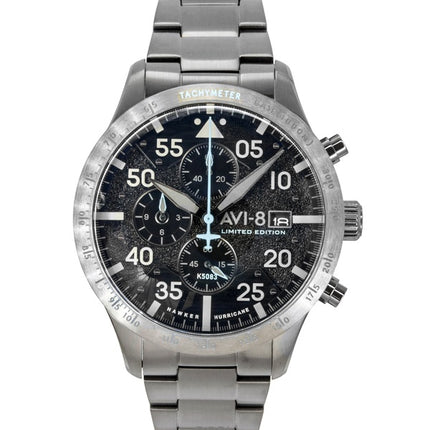 AVI-8 Hawker Hurricane Chronograph 90-års jubilæum Limited Edition Hangar grå urskive Quartz AV-4130-44 Herreur