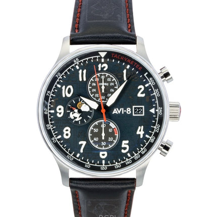 AVI-8 Hawker Hurricane Classic Chronograph Limited Edition Ace sort urskive kvarts AV-4132-01 herreur