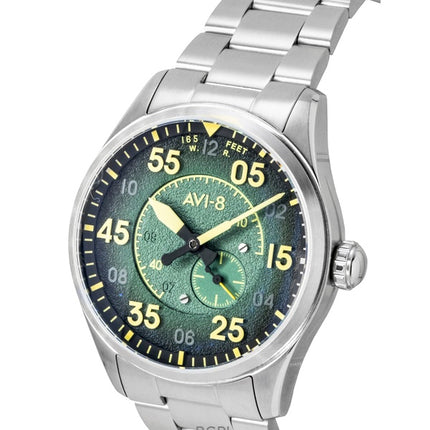 AVI 8 Spitfire Type 300 Tarmac Tracker Rustfrit Stål Grøn Skive Automatisk AV-4147-22 Herreur