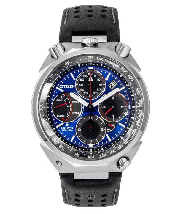 Citizen Promaster Tsuno Chronograph Racer Limited Edition blå urskive Eco-Drive dykkerur AV0088-01L 200M herreur