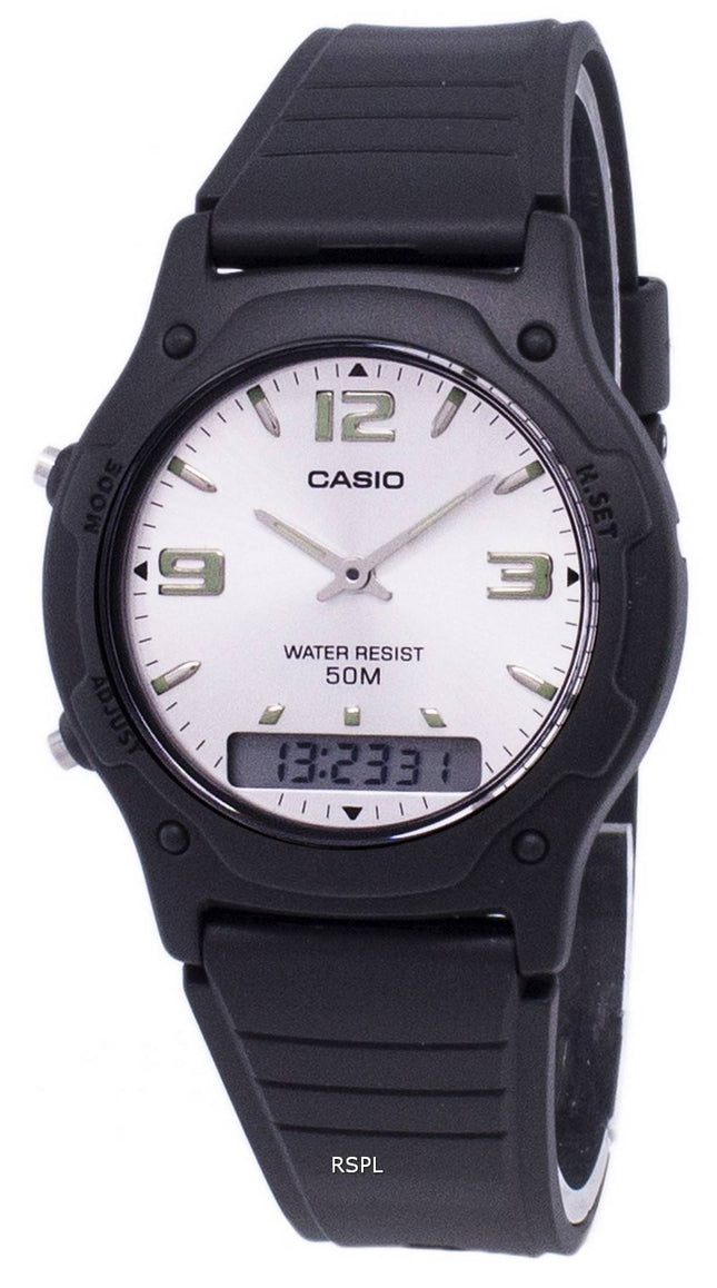 Casio Analog Digital kvarts dobbelt tid AW-49HE-7AVDF AW-49HE-7AV Herreur
