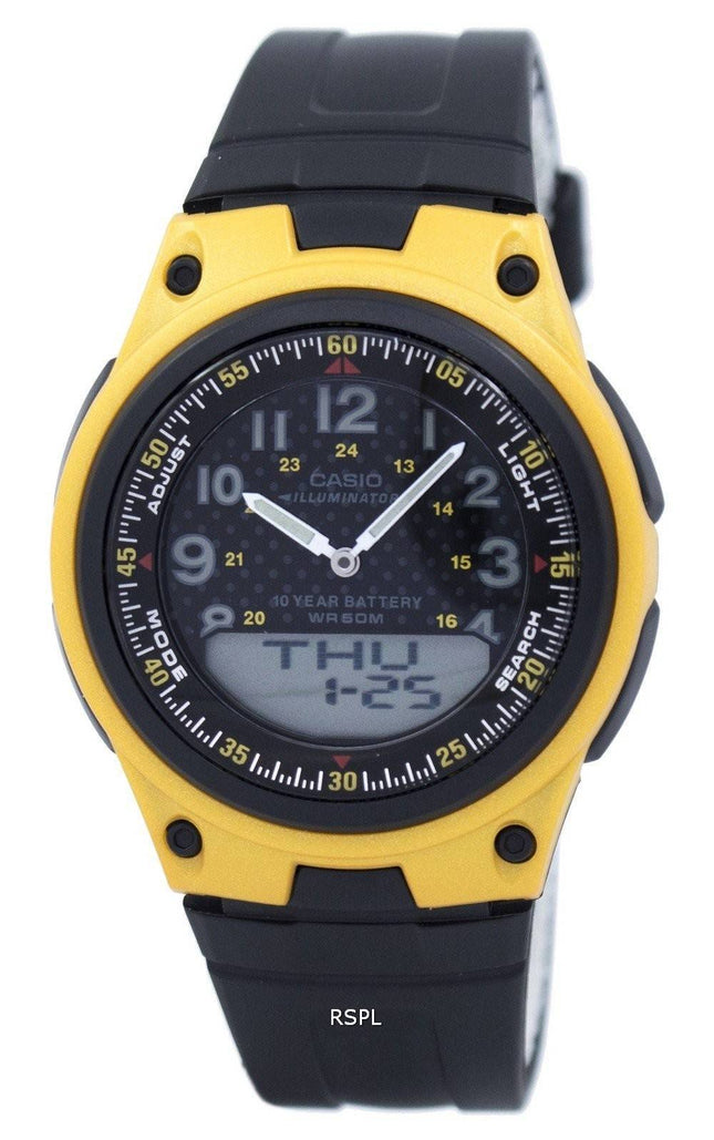 Casio Illuminator verden tid Analog Digital AW-80-9BV AW80-9BV Herreur