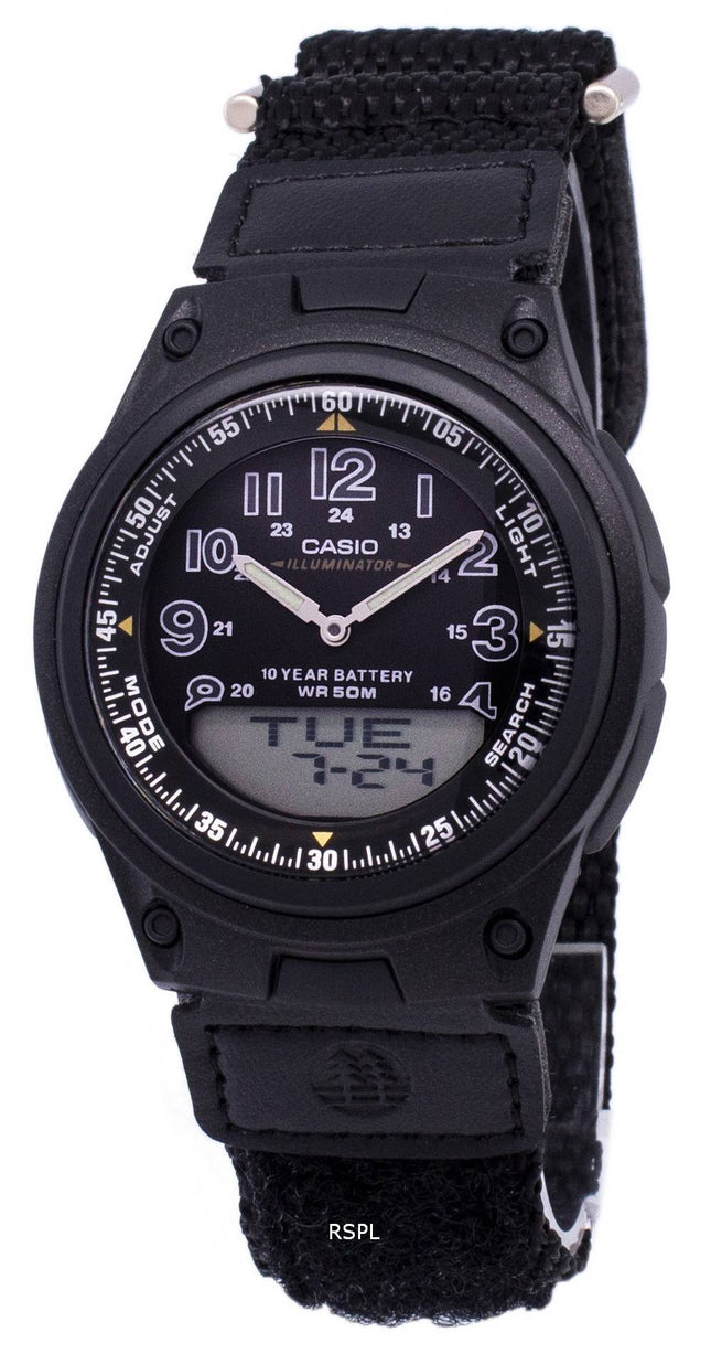 Casio Analog Digital Telememo Illuminator AW-80V-1BVDF AW-80V-1BV Herreur