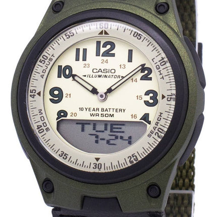 Casio Analog Digital Telememo Illuminator AW-80V-3BVDF AW-80V-3BV Herreur