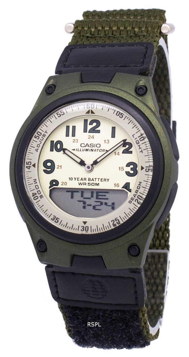 Casio Analog Digital Telememo Illuminator AW-80V-3BVDF AW-80V-3BV Herreur