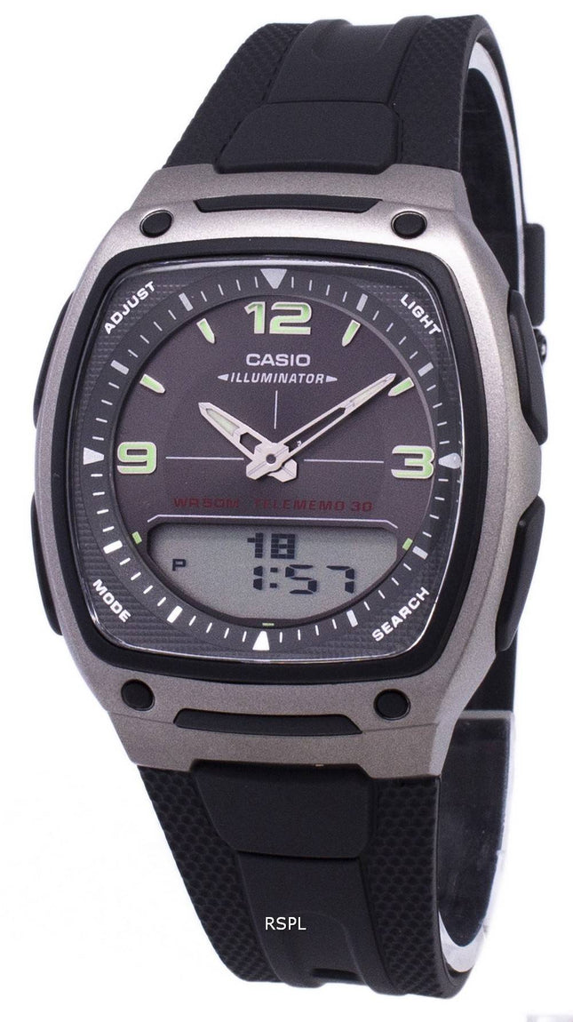 Casio Analog Digital Telememo Illuminator AW-81-1A1VDF AW-81-1A1V Herreur