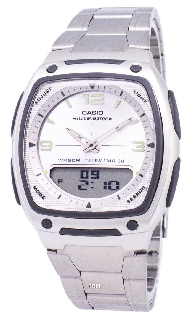 Casio Analog Digital Telememo Illuminator AW-81D-7AVDF AW-81D-7AV Herreur