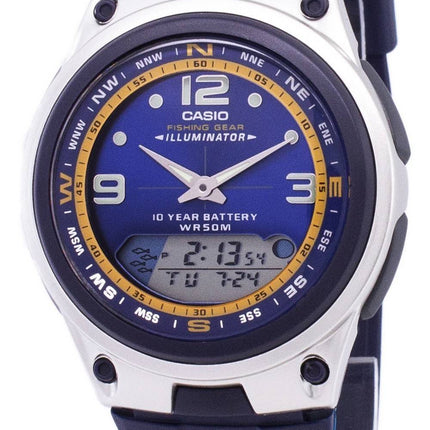 Casio Analog Digital ud Gear fiskeri Illuminator AW-82-2AVDF AW-82-2AV Herreur