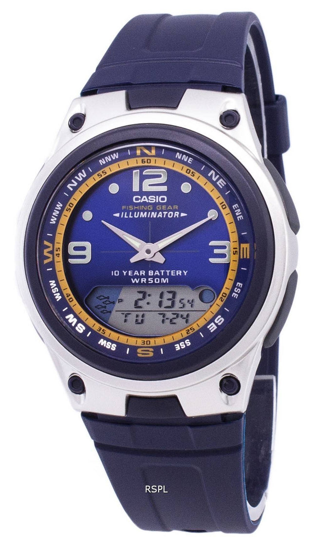 Casio Analog Digital ud Gear fiskeri Illuminator AW-82-2AVDF AW-82-2AV Herreur
