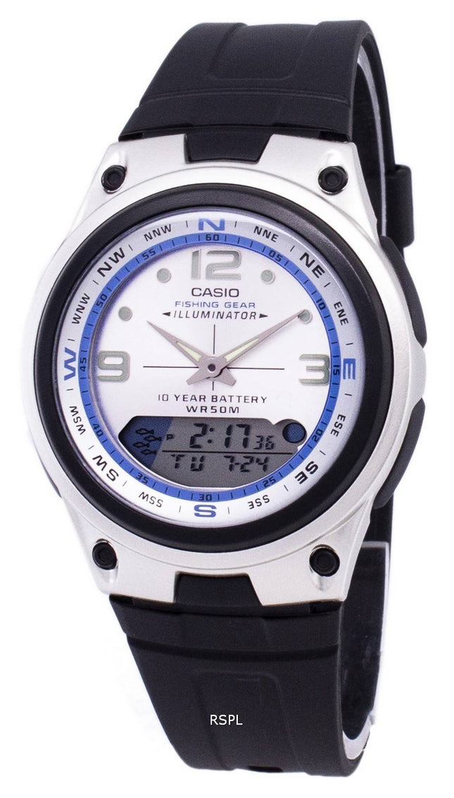 Casio Analog Digital ud Gear fiskeri Illuminator AW-82-7AVDF AW-82-7AV Herreur