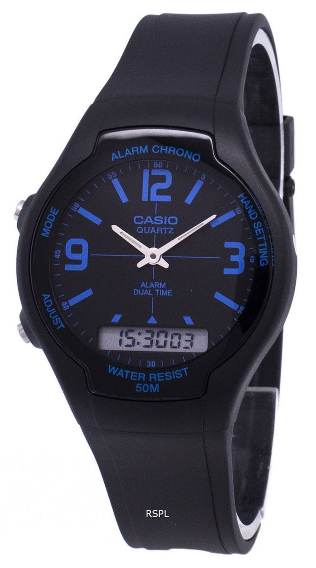 Casio Analog Digital dobbelt tid AW-90H-2BVDF AW-90H-2BV Herreur