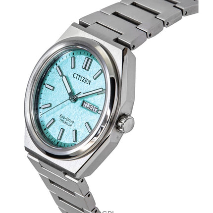 Citizen Zenshin Super Titanium Turkis Skive Eco-Drive AW0130-85M 100M Herreur