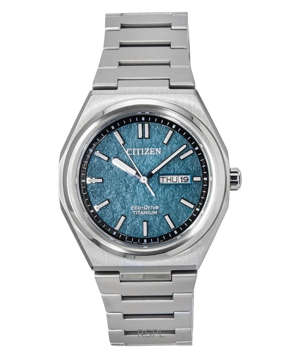 Citizen Zenshin Super Titanium Green Dial Eco-Drive AW0130-85X 100M Herreur