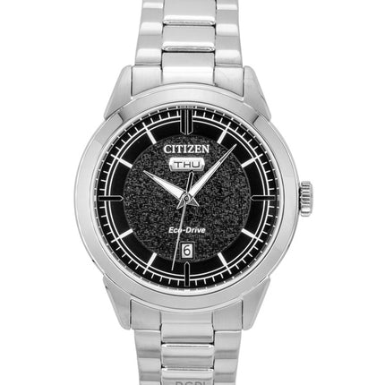 Citizen Eco-Drive rustfrit stål sort urskive AW0151-85E 100M herreur