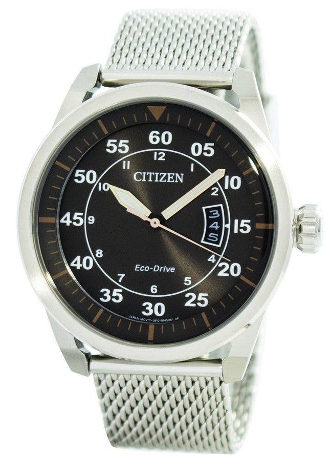 Citizen Aviator Eco-Drive Mesh Band AW1360-55F Herreur