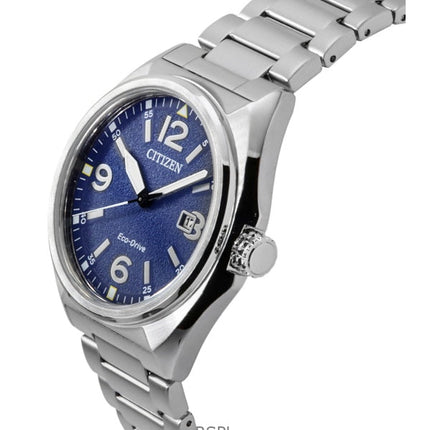 Citizen Eco-Drive rustfrit stål blå urskive AW1571-76L 100M herreur