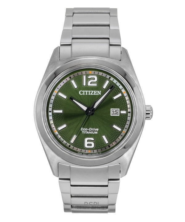Citizen Eco-Drive Super Titanium grøn urskive AW1641-81X herreur