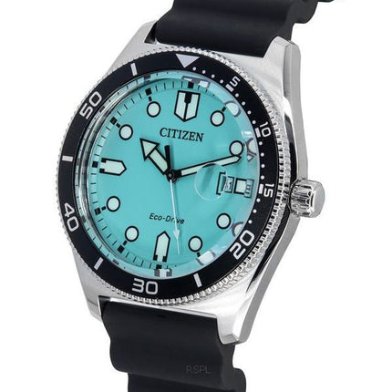 Citizen Eco-Drive gummirem turkis urskive AW1760-14X 100M herreur