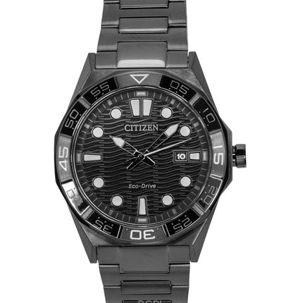 Citizen Brycen Rustfrit Stål Sort Skive Eco-Drive AW1855-52E 100M Herreur