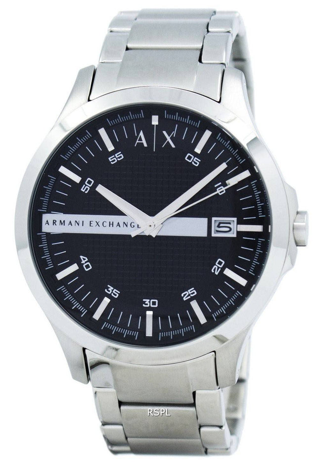 Armani Exchange Black Dial rustfrit stål AX2103 Herreur