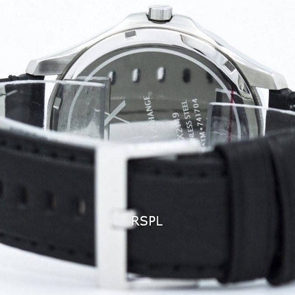 Armani Exchange Quartz Black Dial sort læder rem AX2149 Herreur