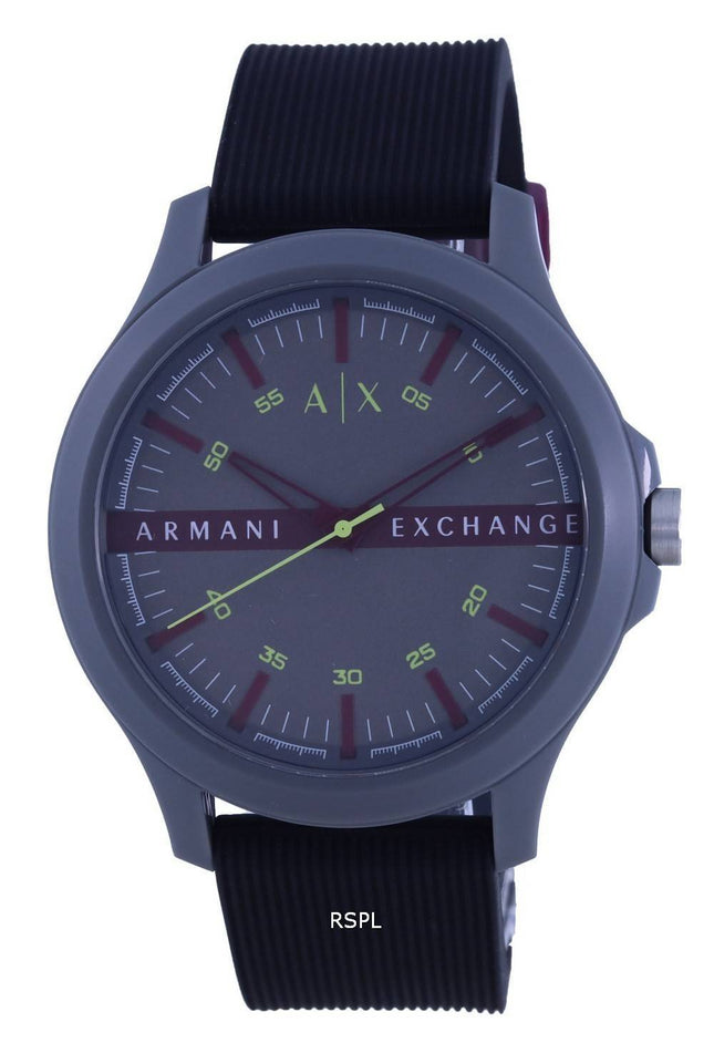 Armani Exchange Hampton Silicon Strap Quartz AX2425 Herreur