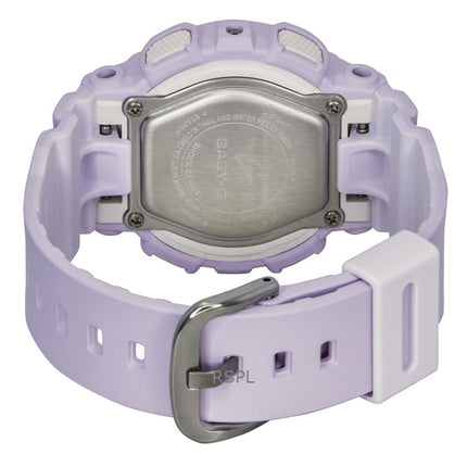 Casio Baby-G analog digital harpiksrem lilla urskive kvarts BA-110AH-6A 100M dameur