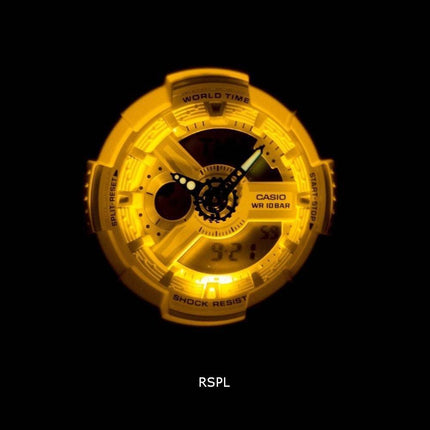 Casio Baby-G Shock resistente verden tid Analog Digital BA-110BE-4A kvinders ur