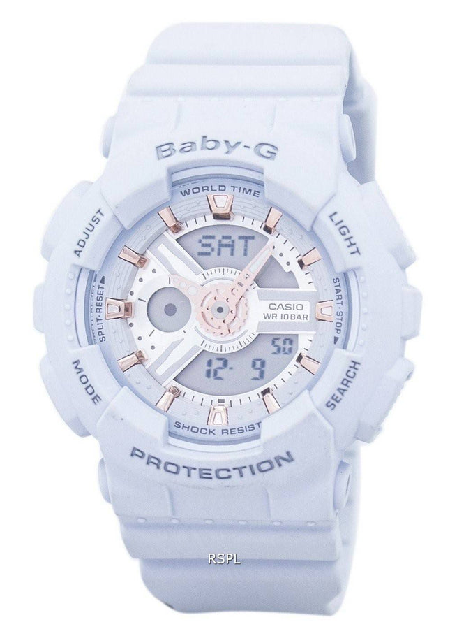 Casio Baby-G verden tid Alarm Analog Digital BA-110GA-8A kvinders ur
