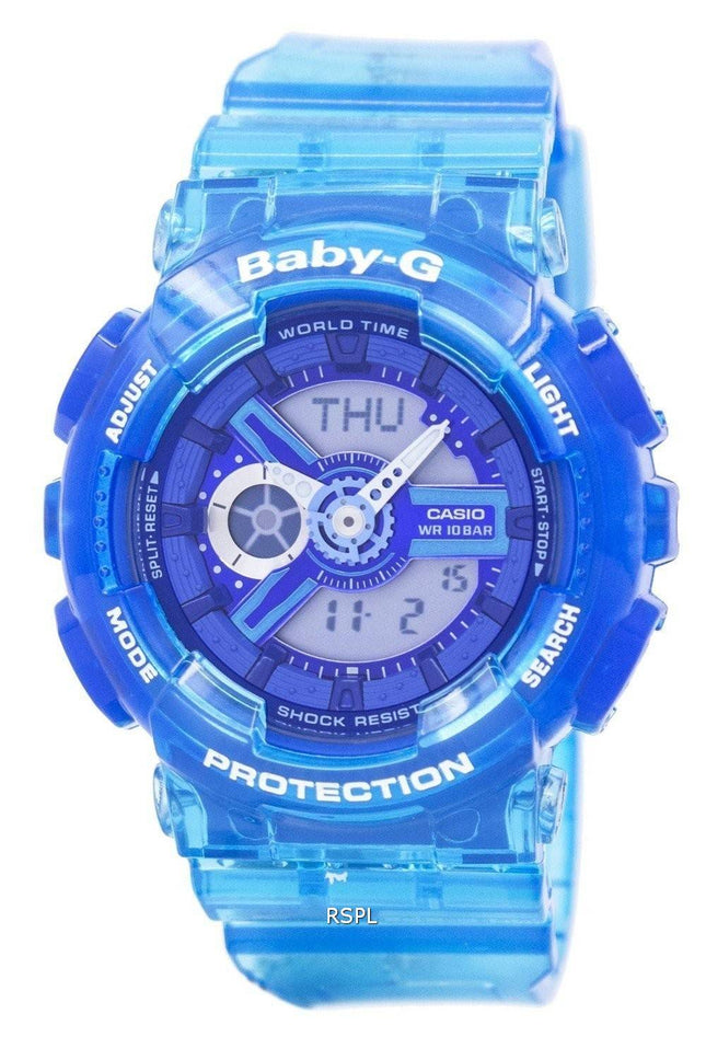 Casio Baby-G Shock resistente verden tid Analog Digital BA-110JM-2A kvinders ur
