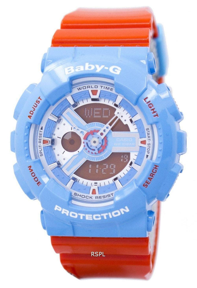 Casio Baby-G verden tid chok resistent Analog Digital BA-110NC-2A kvinders ur