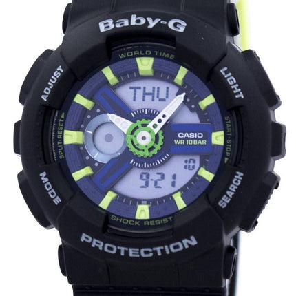 Casio Baby-G Shock resistente verden tid Analog Digital BA-110PP-1A kvinders ur