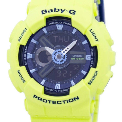 Casio Baby-G Shock resistente verden tid Analog Digital BA-110PP-3A kvinders ur