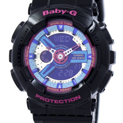 Casio Baby-G verden tid Analog Digital Multicolor Dial BA-112-1A kvinders ur
