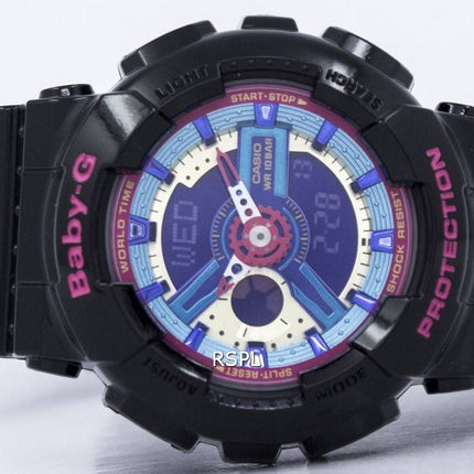 Casio Baby-G verden tid Analog Digital Multicolor Dial BA-112-1A kvinders ur