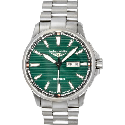 Bauhaus Aviation Titanium Grøn Skive Automatisk 2862M4 100M Herreur