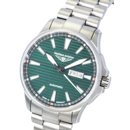Bauhaus Aviation Titanium Grøn Skive Automatisk 2862M4 100M Herreur