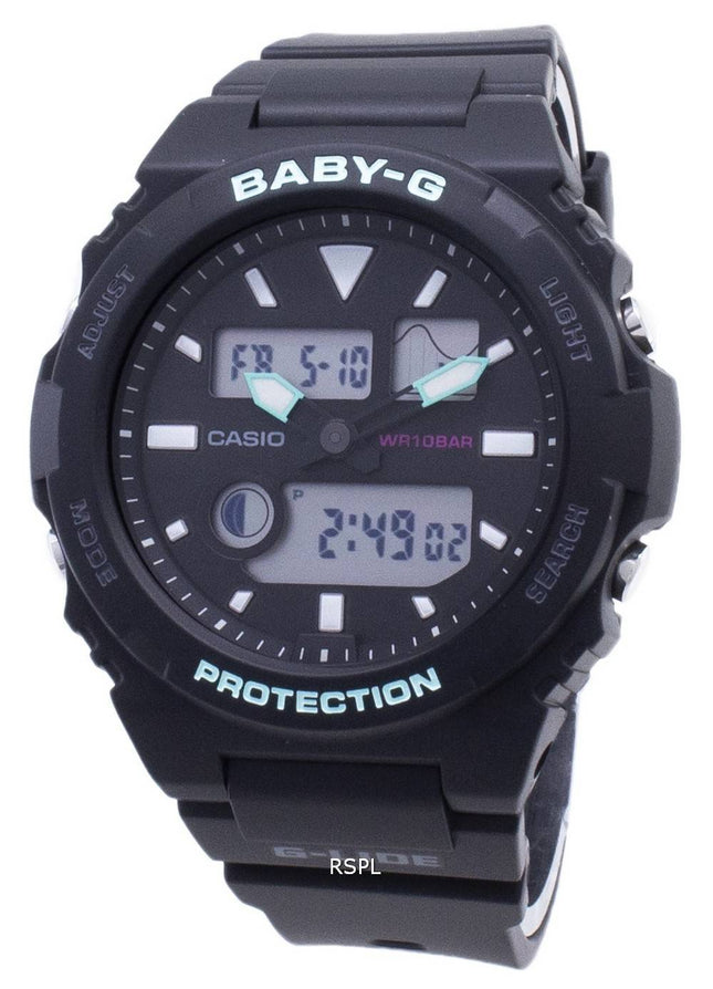Casio Baby-G G-lide BAX-100-1A BAX100-1A tide diagram dame ur