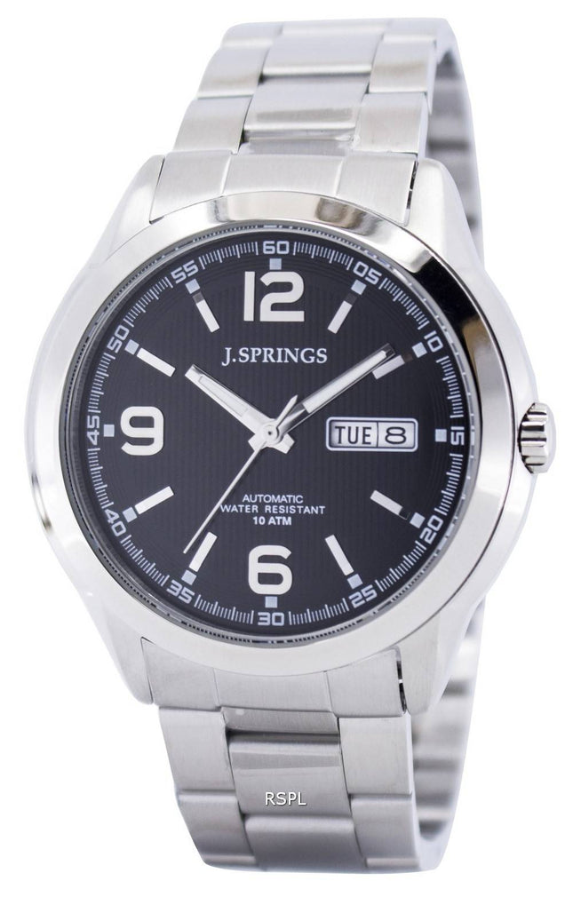 J.Springs af Seiko automatiske sort urskive 100M BEB035 Herreur
