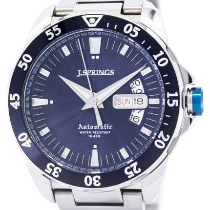J.Springs af Seiko automatiske blå urskive 100M BEB068 Herreur