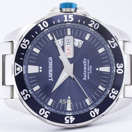 J.Springs af Seiko automatiske blå urskive 100M BEB068 Herreur