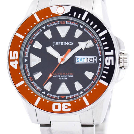 J.Springs af Seiko Sports automatisk sort urskive 100M BEB078 Herreur