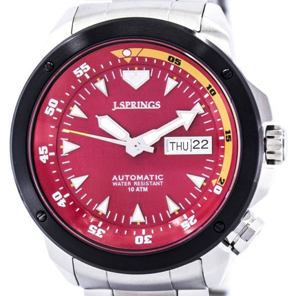 J.Springs af Seiko Sports automatisk røde Dial 100M BEB084 Herreur