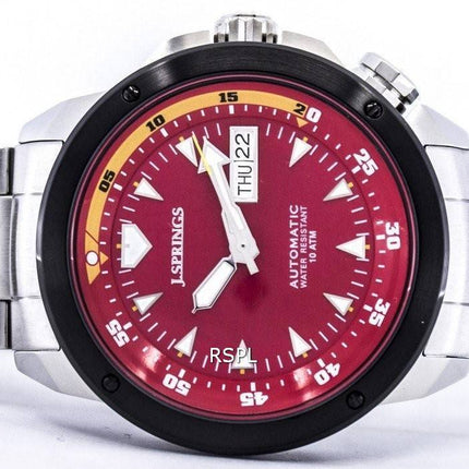 J.Springs af Seiko Sports automatisk røde Dial 100M BEB084 Herreur