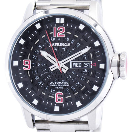 J.Springs af Seiko Tokyo stil automatisk sort urskive 100M BEB093 Herreur