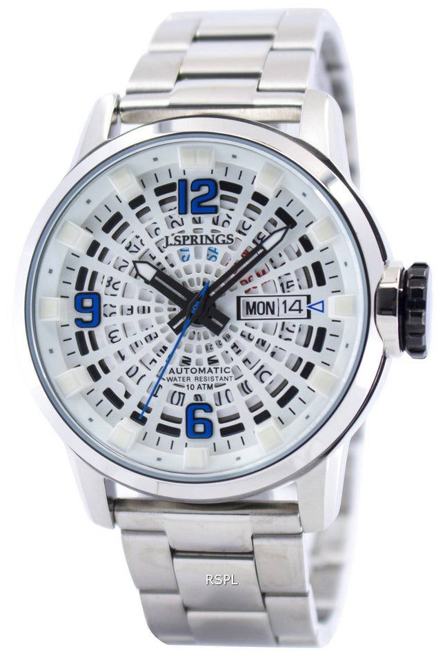 J.Springs af Seiko Tokyo stil automatisk hvid skive 100M BEB094 Herreur