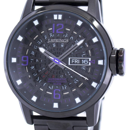 J.Springs af Seiko Tokyo stil automatisk sort urskive 100M BEB095 Herreur