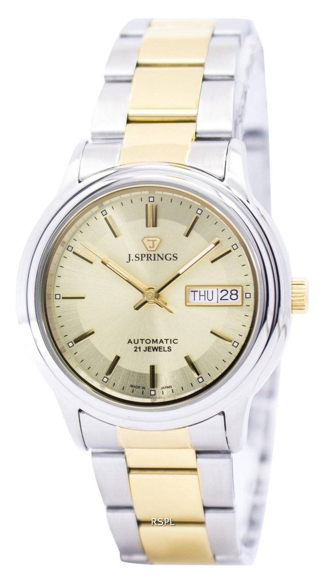 J.Springs af Seiko automatiske 21 juveler Japan gjort BEB525 Herreur